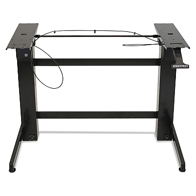 WorkFit by Ergotron WorkFit-B Sit-Stand Base, Up to 88 lb, 42" x 26" x 32" to 51.5", Black (ERG24388009)