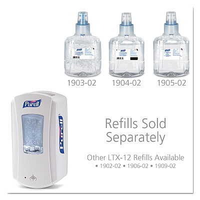 PURELL LTX-12 Touch-Free Dispenser, 1,200 mL, 5.75 x 4 x 10.5, White (GOJ192004)