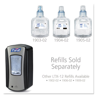 PURELL LTX-12 Touch-Free Dispenser, 1,200 mL, 5.75 x 4 x 10.5, Black (GOJ192804)