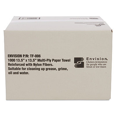 AbilityOne 7920008239773, SKILCRAFT, Total Wipes II Towel, 4-Ply, 13.25 x 14.25, White, 1,000/Box