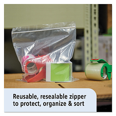 Stout by Envision Seal Closure Bags, 2 mil, 12" x 12", Clear, 500/Carton (STOZF008C)