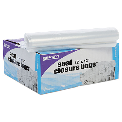 Stout by Envision Seal Closure Bags, 2 mil, 12" x 12", Clear, 500/Carton (STOZF008C)