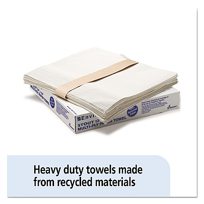 AbilityOne 7920008239773, SKILCRAFT, Total Wipes II Towel, 4-Ply, 13.25 x 14.25, White, 1,000/Box