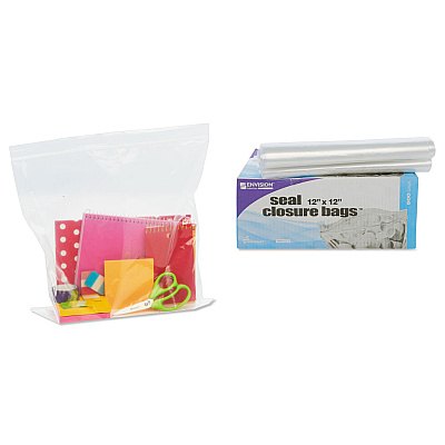 Stout by Envision Seal Closure Bags, 2 mil, 12" x 12", Clear, 500/Carton (STOZF008C)