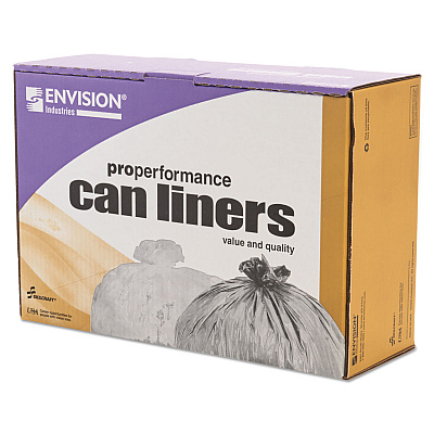 AbilityOne 8105015171365, SKILCRAFT Trash Can Liner - High-Density, 16 gal, 8 mic, 24" x 33", Natural, 1,000/Carton