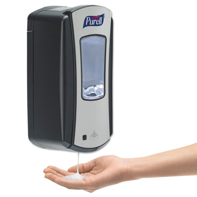 PURELL LTX-12 Touch-Free Dispenser, 1,200 mL, 5.75 x 4 x 10.5, Black (GOJ192804)