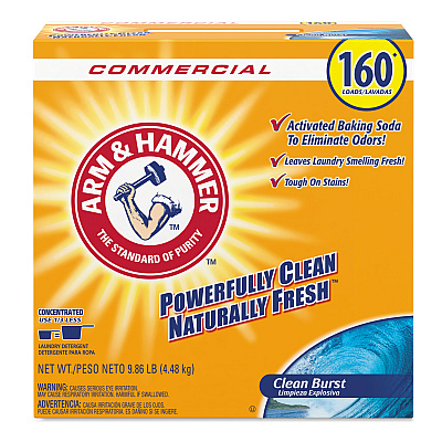Arm & Hammer Powder Laundry Detergent, Clean Burst, 9.86 lb Box, 3/Carton (CDC3320000109)