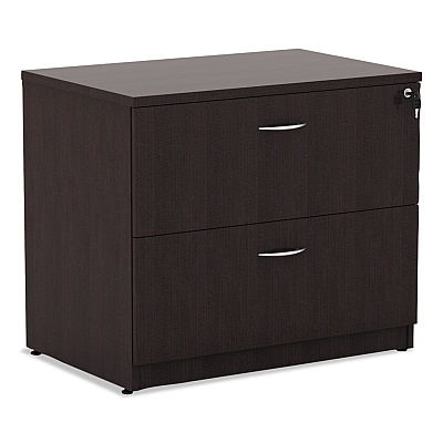 Alera Valencia Series Lateral File, 2 Legal/Letter-Size File Drawers, Espresso, 34" x 22.75" x 29.5" (ALEVA513622ES)