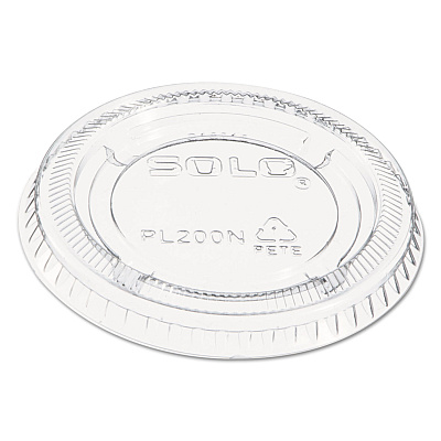 Dart Portion/Souffle Cup Lids, PET, Fits 1.5 oz to 2.5 oz Cups, Clear, 2,500/Carton (DCCPL200N)