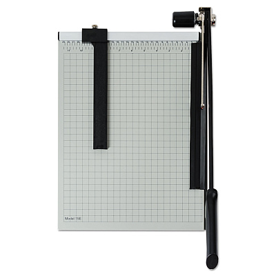 Dahle Vantage Guillotine Paper Trimmer/Cutter, 15 Sheets, 15" Cut Length, Metal Base, 12.25 x 15.75 (DAH15E)