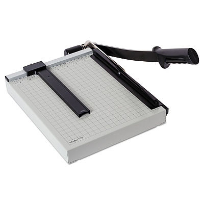 Dahle Vantage Guillotine Paper Trimmer/Cutter, 15 Sheets, 12" Cut Length, Metal Base, 10 x 12.75 (DAH12E)