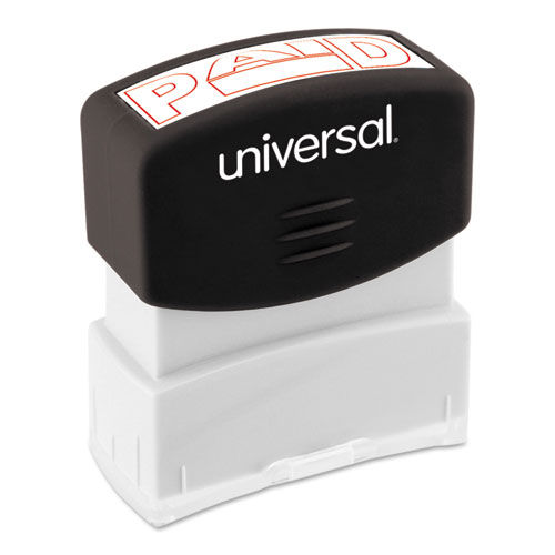 Universal Message Stamp, PAID, Pre-Inked One-Color, Red (10062)