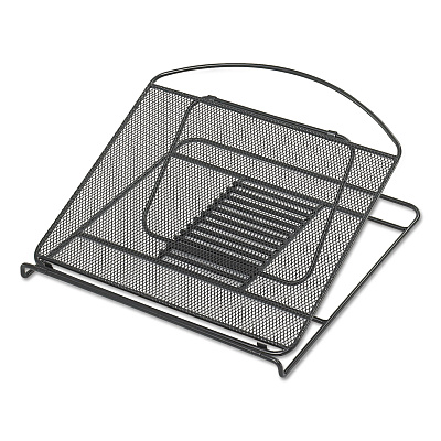 Safco Onyx Mesh Laptop Stand, 12.25" x 12.25" x 2", Black (SAF2161BL)