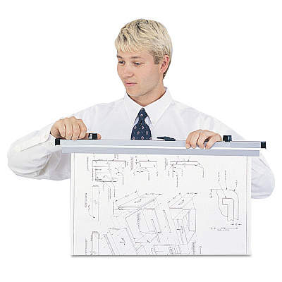 Safco Sheet File Hanging Clamps, 100 Sheets Per Clamp, 18" Length, 6/Carton (SAF50016)