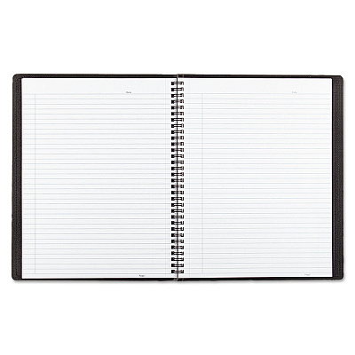 Blueline Duraflex Poly Notebook, 1-Subject, Medium/College Rule, Black Cover, (80) 11 x 8.5 Sheets (REDB4181)