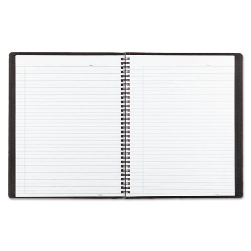 Blueline Duraflex Poly Notebook, 1-Subject, Medium/College Rule, Black Cover, (80) 11 x 8.5 Sheets (B4181)