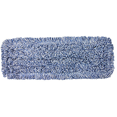 Wet & Dry Microfiber Mop Pad Looped 18" Blue, Pack Of 12 (PNP860018B)