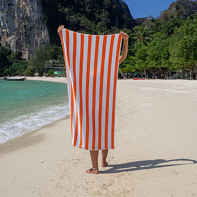 Cali-cabana Beach Towels 30x60 Orange, Pack Of 4 (P-CALICABANA-ORG)