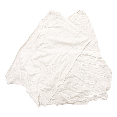 W43 T-shirt Cleaning Rags White New 5lb Bag, Case Of 8 Bags (N2-W43-5BG-CS)