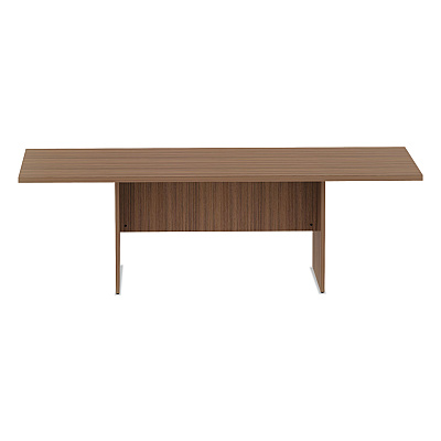 Alera Valencia Series Conference Table, Rectangular, 94.5w x 41.38d x 29.5h, Modern Walnut (ALEVA719642WA)