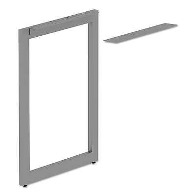 Alera Open Office Series O-Leg Return Base, Fully Adjustable, 36 to 70.78w x 23.38d x 28.5h, Silver (ALELSRT24GR)