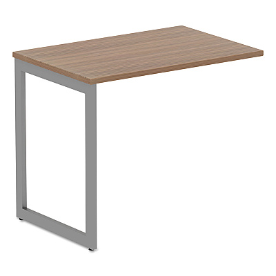 Alera Open Office Series O-Leg Return Base, Fully Adjustable, 36 to 70.78w x 23.38d x 28.5h, Silver (ALELSRT24GR)