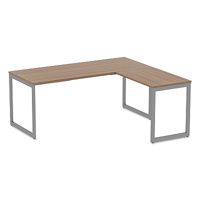 Alera Open Office Series O-Leg Return Base, Fully Adjustable, 36 to 70.78w x 23.38d x 28.5h, Silver (ALELSRT24GR)