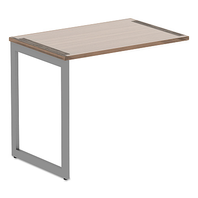 Alera Open Office Series O-Leg Return Base, Fully Adjustable, 36 to 70.78w x 23.38d x 28.5h, Silver (ALELSRT24GR)