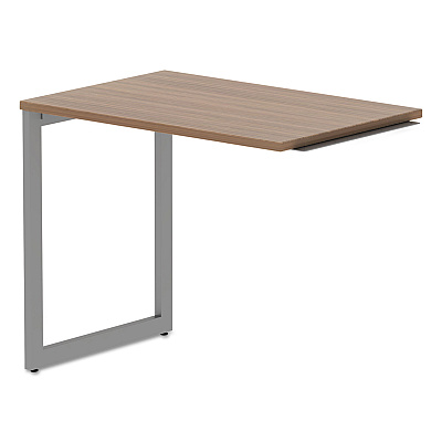 Alera Open Office Series O-Leg Return Base, Fully Adjustable, 36 to 70.78w x 23.38d x 28.5h, Silver (ALELSRT24GR)