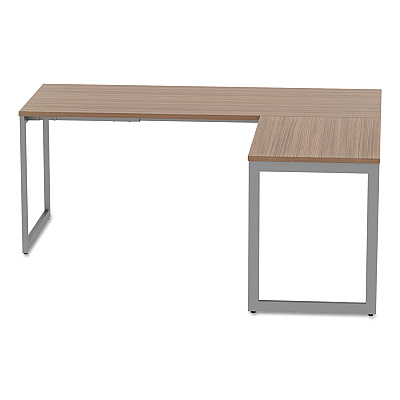 Alera Open Office Series O-Leg Return Base, Fully Adjustable, 36 to 70.78w x 23.38d x 28.5h, Silver (ALELSRT24GR)