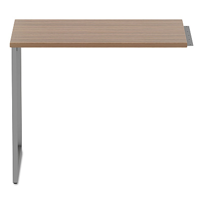 Alera Open Office Series O-Leg Return Base, Fully Adjustable, 36 to 70.78w x 23.38d x 28.5h, Silver (ALELSRT24GR)