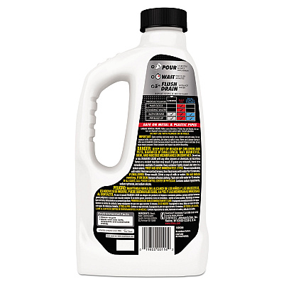 Drano Liquid Drain Cleaner, 32 oz Safety Cap Bottle, 12/Carton (SJN335712)