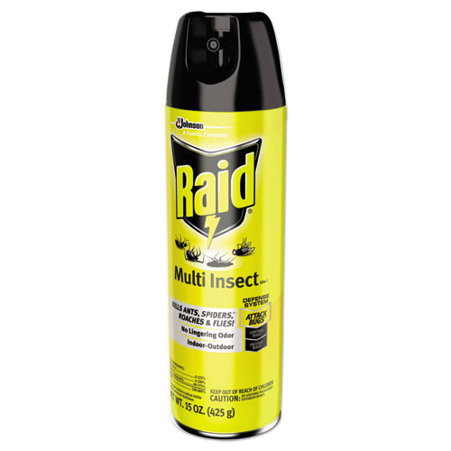 Raid Multi Insect Killer, 15 oz Aerosol Spray, 12/Carton (300819)