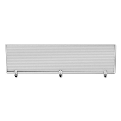 Alera Polycarbonate Privacy Panel, 65w x 0.5d x 18h, Silver/Clear (ALEPP6518)