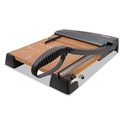 X-ACTO Heavy-Duty Wood Base Guillotine Trimmer, 12 Sheets, 12" Cut Length, 12 x 12 (EPI26312LMR)