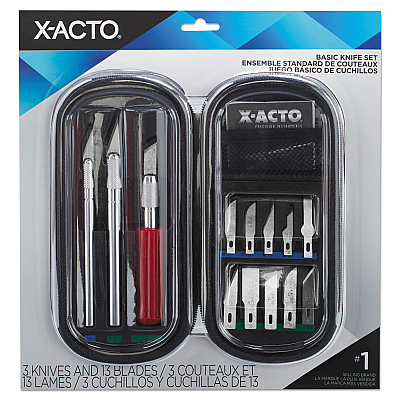 X-ACTO Knife Set, 3 Knives, 10 Blades, Carrying Case (EPIX5285)