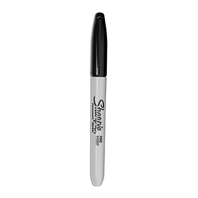 Sharpie Fine Bullet Tip Permanent Marker, Black, Dozen (SAN1812419)
