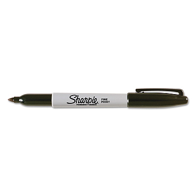 Sharpie Fine Tip Permanent Marker, Fine Bullet Tip, Black (SAN30001EA)