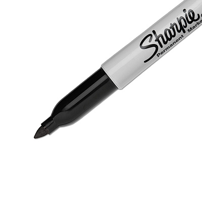 Sharpie Fine Tip Permanent Marker, Fine Bullet Tip, Black (SAN30001EA)