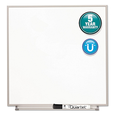 Quartet Matrix Magnetic Boards, 23 x 23, White Surface, Silver Aluminum Frame (QRTM2323)
