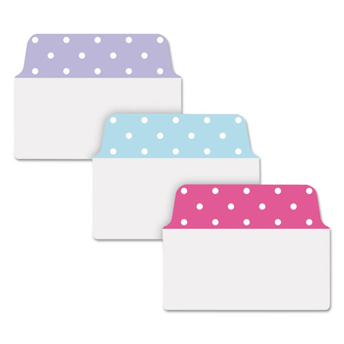 Avery Ultra Tabs Repositionable Tabs, Dot Designs: 2" x 1.5", 1/5-Cut, Assorted Colors, 24/Pack (74773)