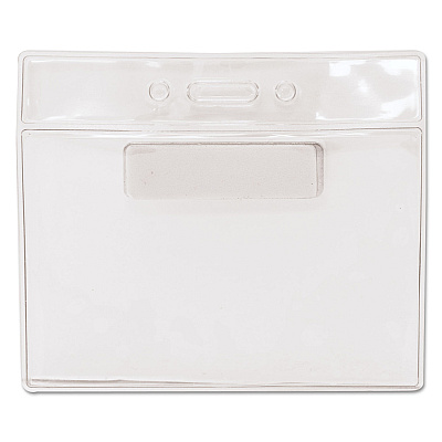 Advantus Magnetic-Style Name Badge Kits, Horizontal, Clear 4.5" x 3.25" Holder, 4.13" x 3" Insert, 20/Pack (AVT97071)
