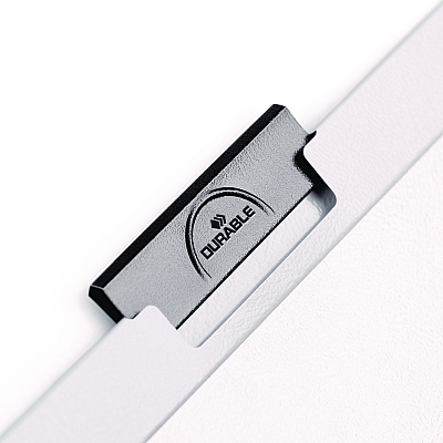 Durable DuraClip Report Cover with Clip Fastener, 8.5 x 11, Clear/Navy, 25/Box (DBL221428)
