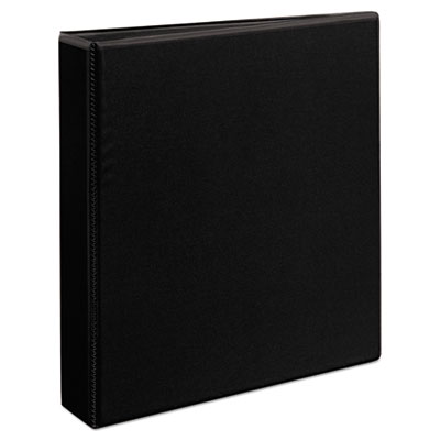 Avery Heavy-Duty Non Stick View Binder with DuraHinge and Slant Rings, 3 Rings, 1.5" Capacity, 11 x 8.5, Black, (5400) (AVE05400)