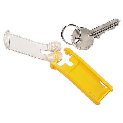 Durable Tags for Locking Key Cabinets, Plastic, 1.13 x 2.75, Dark Blue, 6/Pack (DBL195707)