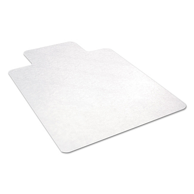 Alera All Day Use Non-Studded Chair Mat for Hard Floors, 36 x 48, Lipped, Clear (ALEMAT3648HFL)