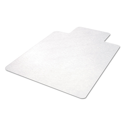Alera All Day Use Non-Studded Chair Mat for Hard Floors, 36 x 48, Lipped, Clear (ALEMAT3648HFL)