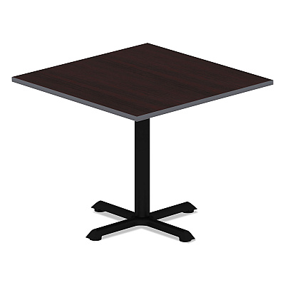 Alera Reversible Laminate Table Top, Square, 35.38w x 35.38d, Medium Cherry/Mahogany (ALETTSQ36CM)