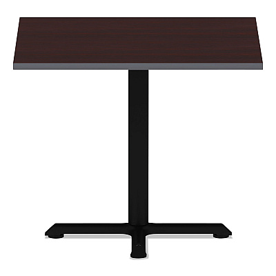 Alera Reversible Laminate Table Top, Square, 35.38w x 35.38d, Medium Cherry/Mahogany (ALETTSQ36CM)