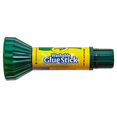 Crayola Washable Glue Stick, 0.88 oz, Dries Clear, 12/Pack (CYO561135)